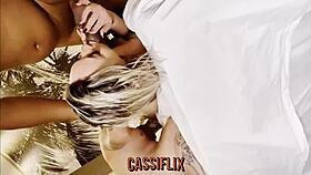 Cassiana Costa Sucks Huge Black Cocks And Takes Hot Cum In Bold Interracial Scene