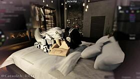 She returns after a month for more fun with a follower, part 1 of 2