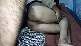 Indian bhabhi asks, 'Is this your first time for tight ass anal sex?'