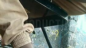 I PLAY WITH AFRICAN TEEN SLUT'S TITS UP SKIRT AT PARK