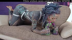 Heavy Tattoo Girl Anuskatzz Dap Anal Swallow Gape Prolapse Split Tounge Blow Job - Goth Punk Alt Porn Zf006
