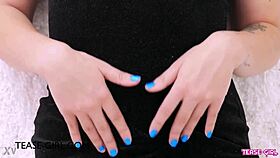 Dazzling Blonde Model Teases