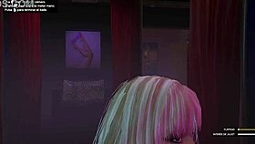 Blonde gives topless lap dance!