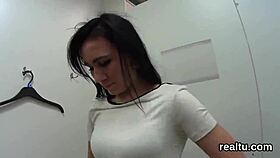 luscious czech chick seduced in the mall for a pov encounter.