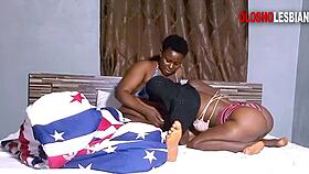 chubby black lesbians black belinda and bad ass bitch get intimate with licking and moaning