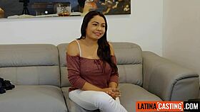 Curvy Big Tits Latina MILF Gets Slammed Doggystyle at Amateur Casting! Deepthroat and Face Fucking Included.
