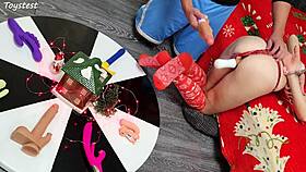 Two Thrusting Dildos Destroy Her Tight Pussy In Homemade Scene