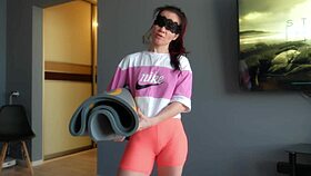 morning workout made my roommate horny