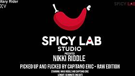 nikki riddle in a casual pick up scene