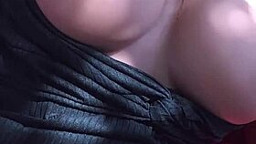 little blonde slut begs for cock with dirty talk and big tits sex toy