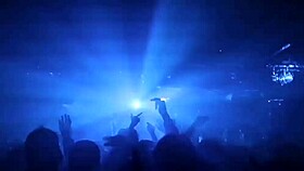 Hey, check out this blonde mom on vacation in Barcelona dancing with Victor Bloom, she's got those big tits!