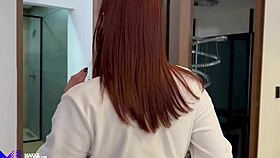 Spying On Big Ass Stepsis In Shower! Hard Fuck!