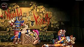 hentai mugen level 1 fighter in a group battle