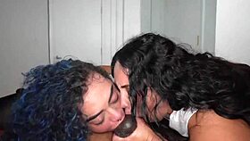 Can You Handle This Puerto Rican Threesome Sucking?