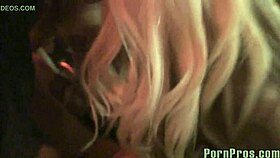 Blonde Babe Bangs In Gangbang Party