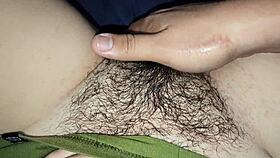 close up of my stepdaughter's real bush vintage