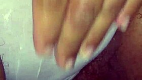 rubbing my creamy pussy to orgasm wet and horny