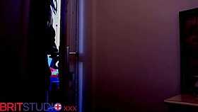 Naughty student getting spanked