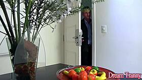 hot ts nicolly pantoja sucks his cock then gets anal fucked