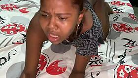 Teen in Stockings Bent Over for Blowjob on a Train