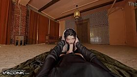 brunette chani rides huge cock