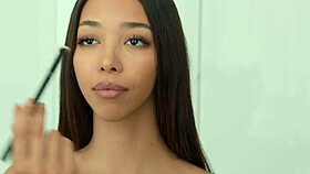 vixen petite beauty lia shows off her wild side with sucking and blowjob