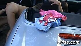 Three hitchhiker MILFs get into threesomes on the road and in the workshop.