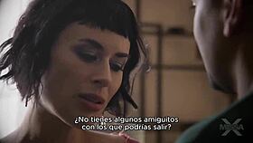 passionate brunette fucks spanish sub in stockings