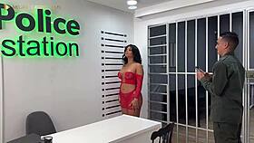 i saw colombian puta fuck policia in medellin jail