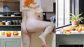 transsexual shakes ass barefoot in homemade update