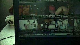 Backstage, pornstars lick and suck big cocks in intense doggystyle.