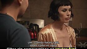 passionate brunette fucks spanish sub in stockings