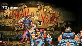 hentai mugen level 1 fighter in a group battle