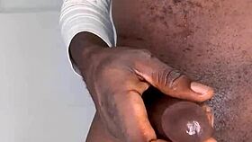 Ninja Man Strokes His Big Cock And Cums Hard