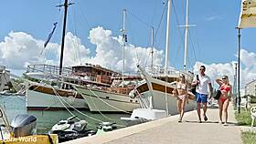 Candee And Veronica's Boat Lesbian Adventure