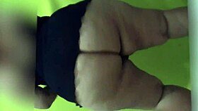 Damn, check this mature Latina shake her huge bare ass dancing!