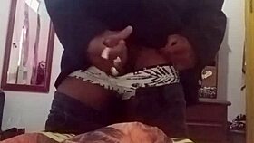 Big black guy calls on zap for fun