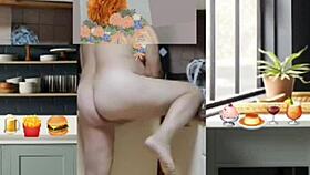 transsexual shakes ass barefoot in homemade update