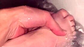 i give a smokin blowjob to my neighbors skinny wife in the shower, oh boy