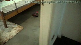 Backstage, pornstars lick and suck big cocks in intense doggystyle.