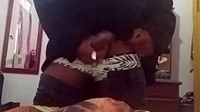 Big black guy calls on zap for fun