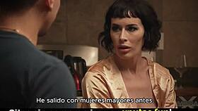 passionate brunette fucks spanish sub in stockings