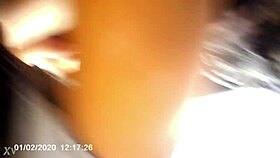 homeless girl blows in car