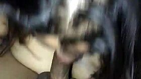 watch this nerd giving a cheating blowjob