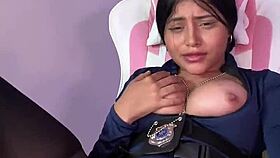 Cover my tits with your cum, soldier!