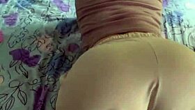 Latina milf bent over for creampie