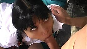 mika tan gets her chubby hole fucked outside