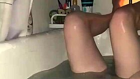 i give a smokin blowjob to my neighbors skinny wife in the shower, oh boy