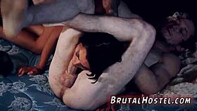 Teen Gina Valentina banged in extreme group domination!