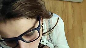 I fucked the teacher and cummed on her glasses